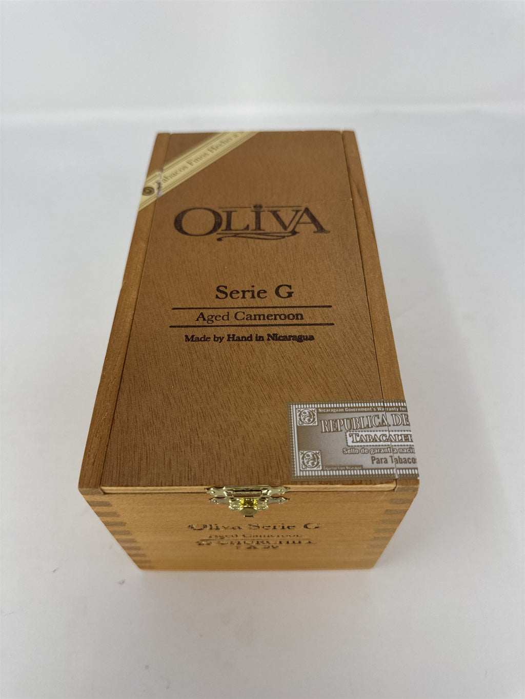 Oliva Serie G Aged Cameroon Churchill Empty Wood Cigar Box Storage Decor Craft