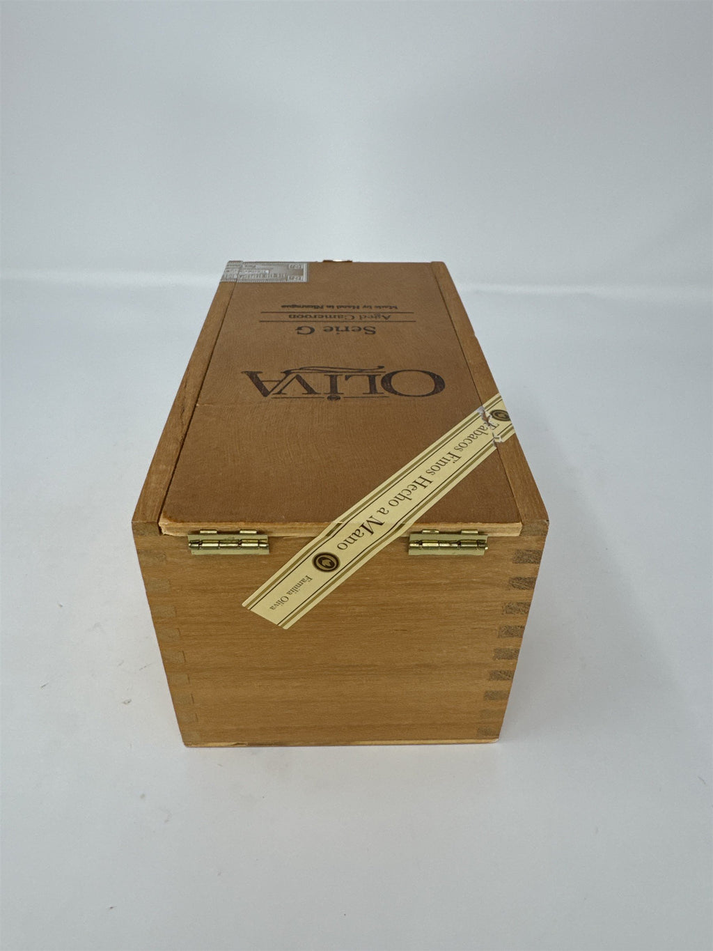 Oliva Serie G Aged Cameroon Churchill Empty Wood Cigar Box Storage Decor Craft