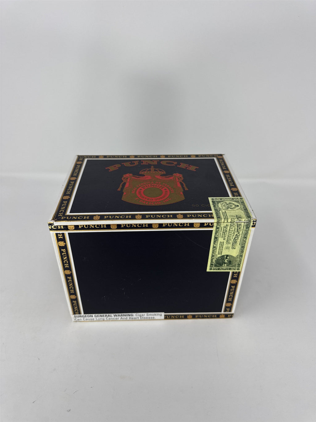 Punch Rothschilds Maduro Empty Cigar Box Black Gold Storage Case Decor Craft