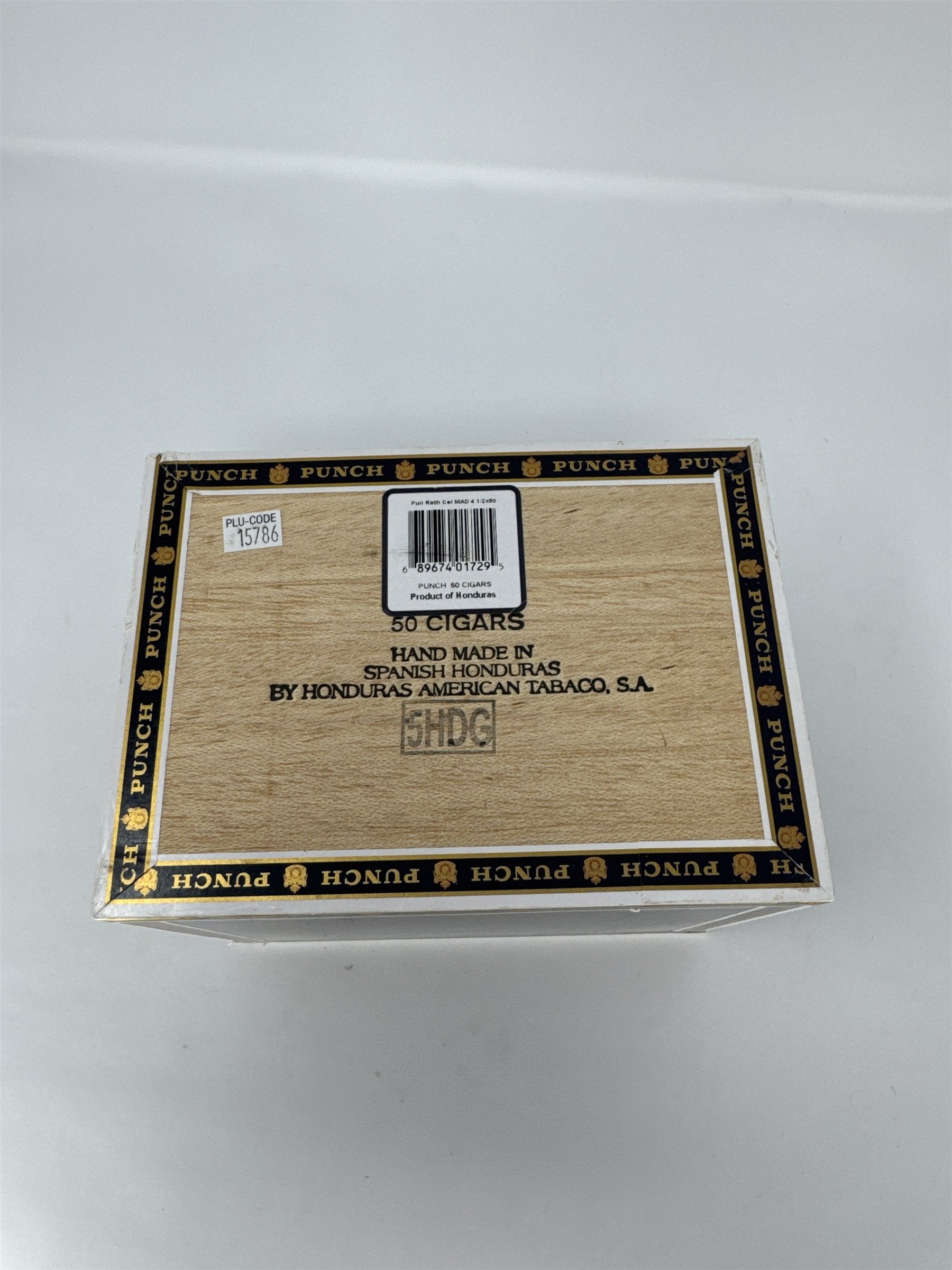 Punch Rothschilds Maduro Empty Cigar Box Black Gold Storage Case Decor Craft