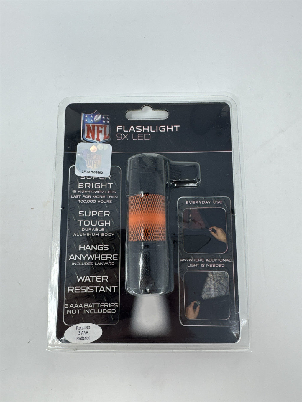 NFL Miami Dolphins LED Flashlight Team Promark Aluminum 9X LED Water Resistant