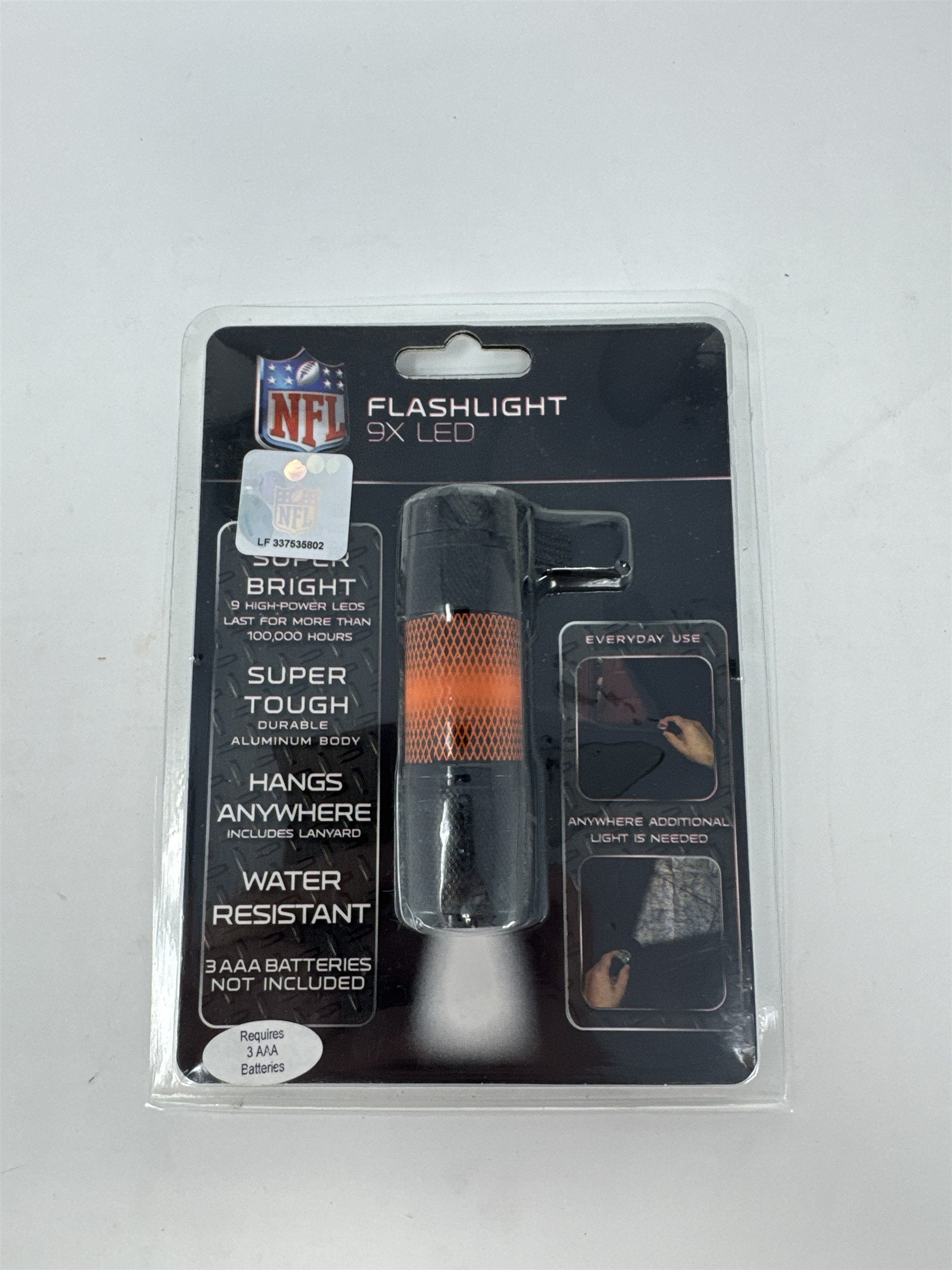 NFL Miami Dolphins LED Flashlight Team Promark Aluminum 9X LED Water Resistant