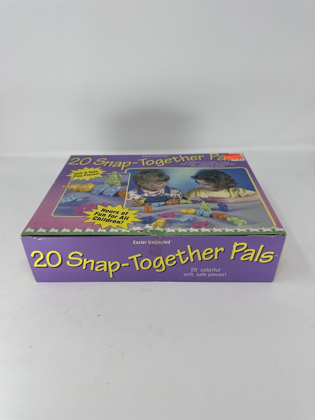 Vintage Easter Unlimited Snap Together Pals 20pc Bunnies Chicks Ducks Toy Kids