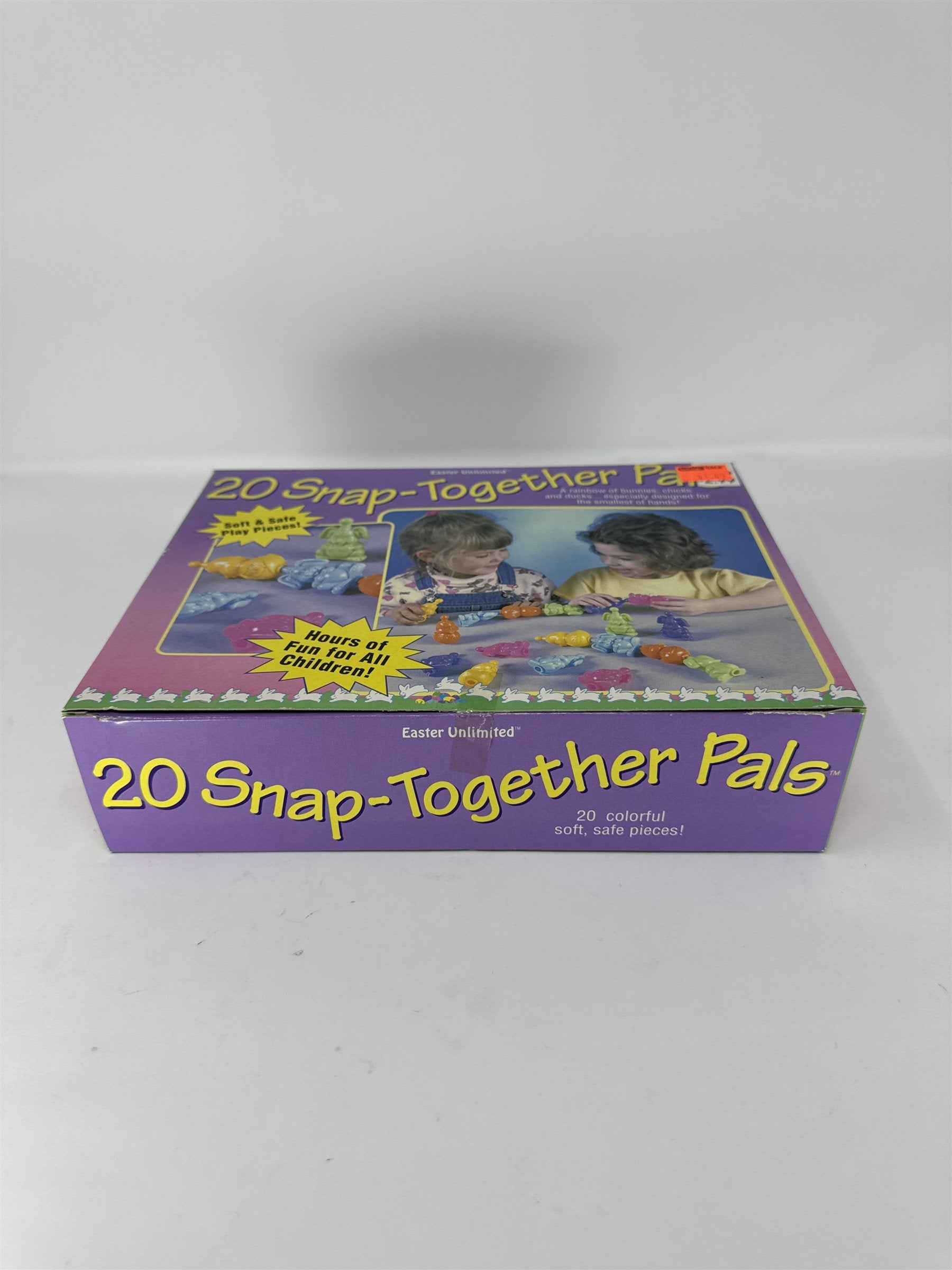 Vintage Easter Unlimited Snap Together Pals 20pc Bunnies Chicks Ducks Toy Kids