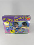 Vintage Easter Unlimited 20pc Snap Together Pals Bunnies Chicks Ducks Toy Kids