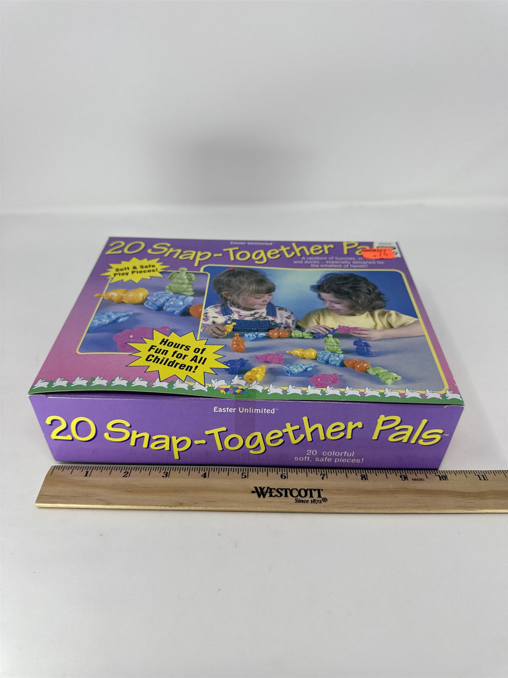 Vintage Easter Unlimited 20pc Snap Together Pals Bunnies Chicks Ducks Toy Kids