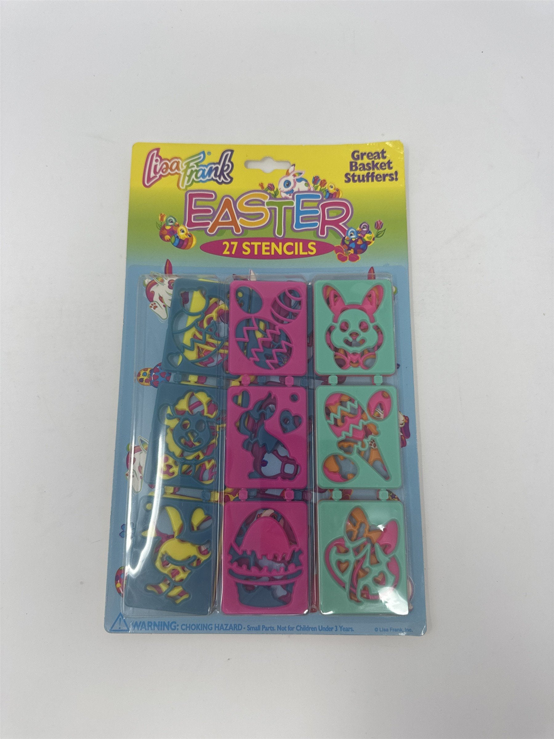 Vintage Lisa Frank Easter 27 Stencils P383 1990s New Sealed Basket Stuffers 90s