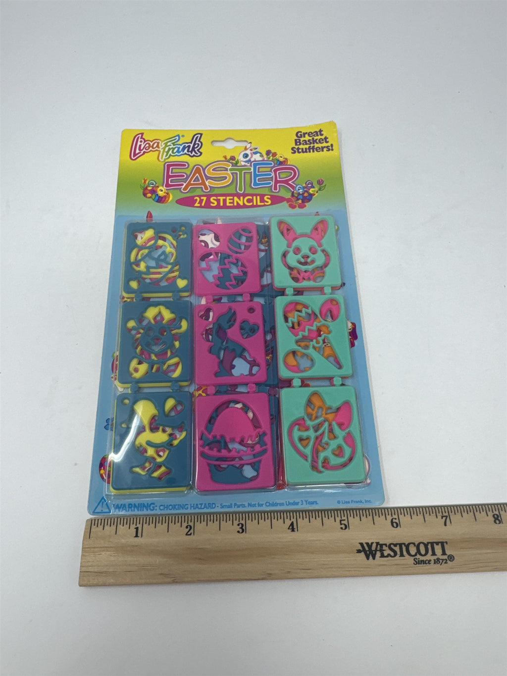 Vintage Lisa Frank Easter 27 Stencils P383 1990s New Sealed Basket Stuffers 90s