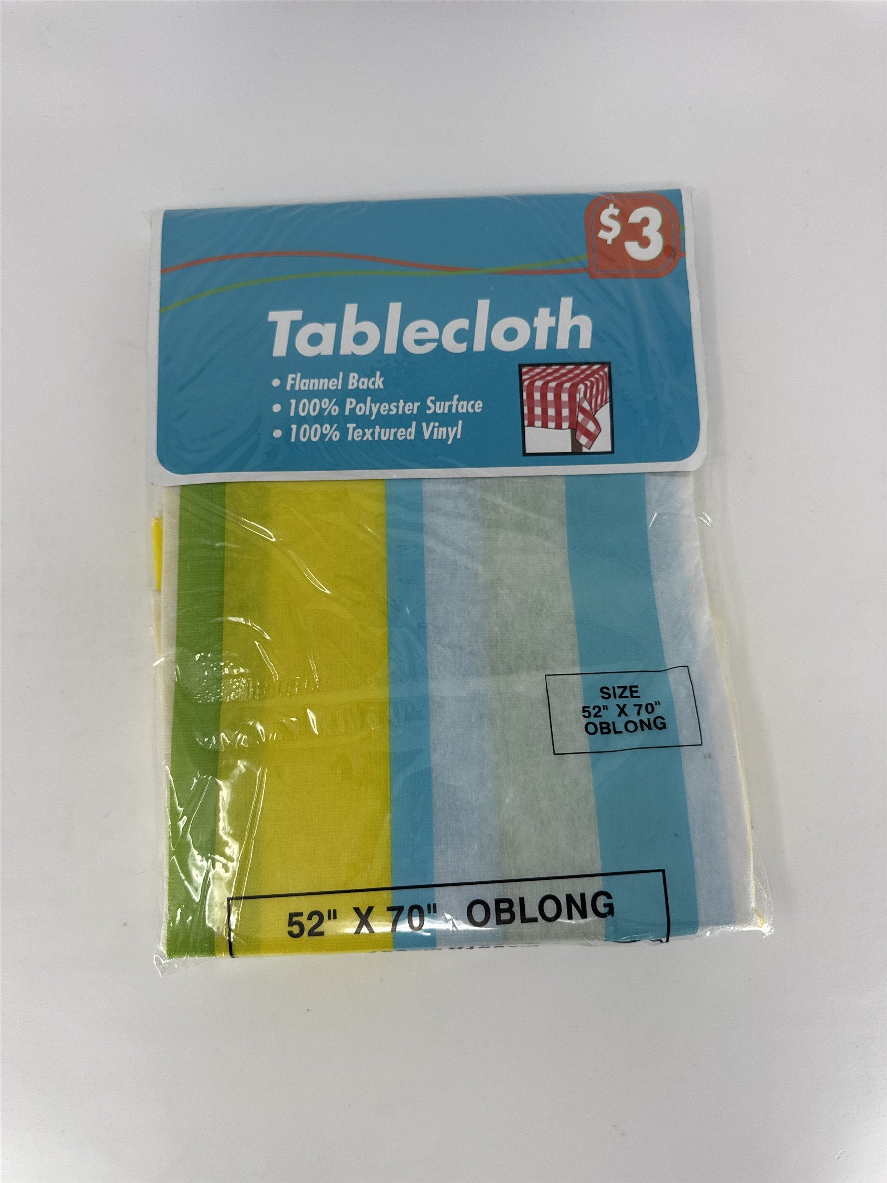 Vintage Kingsbridge Tablecloth Rectangular Polyester Flannel Back Nostalgic