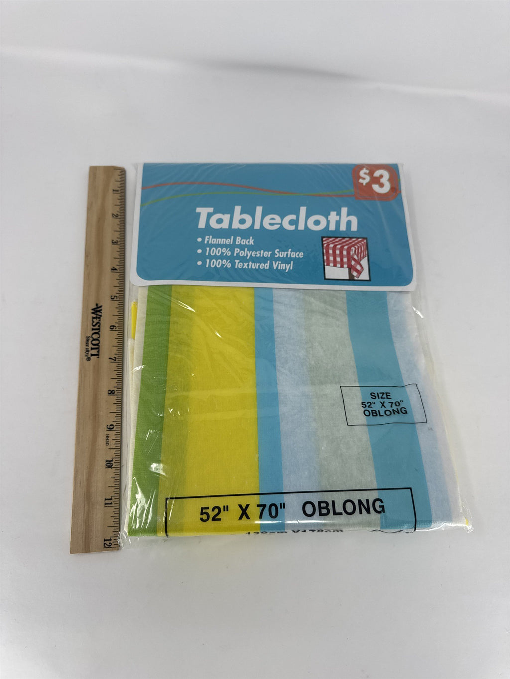 Vintage Kingsbridge Tablecloth Rectangular Polyester Flannel Back Nostalgic