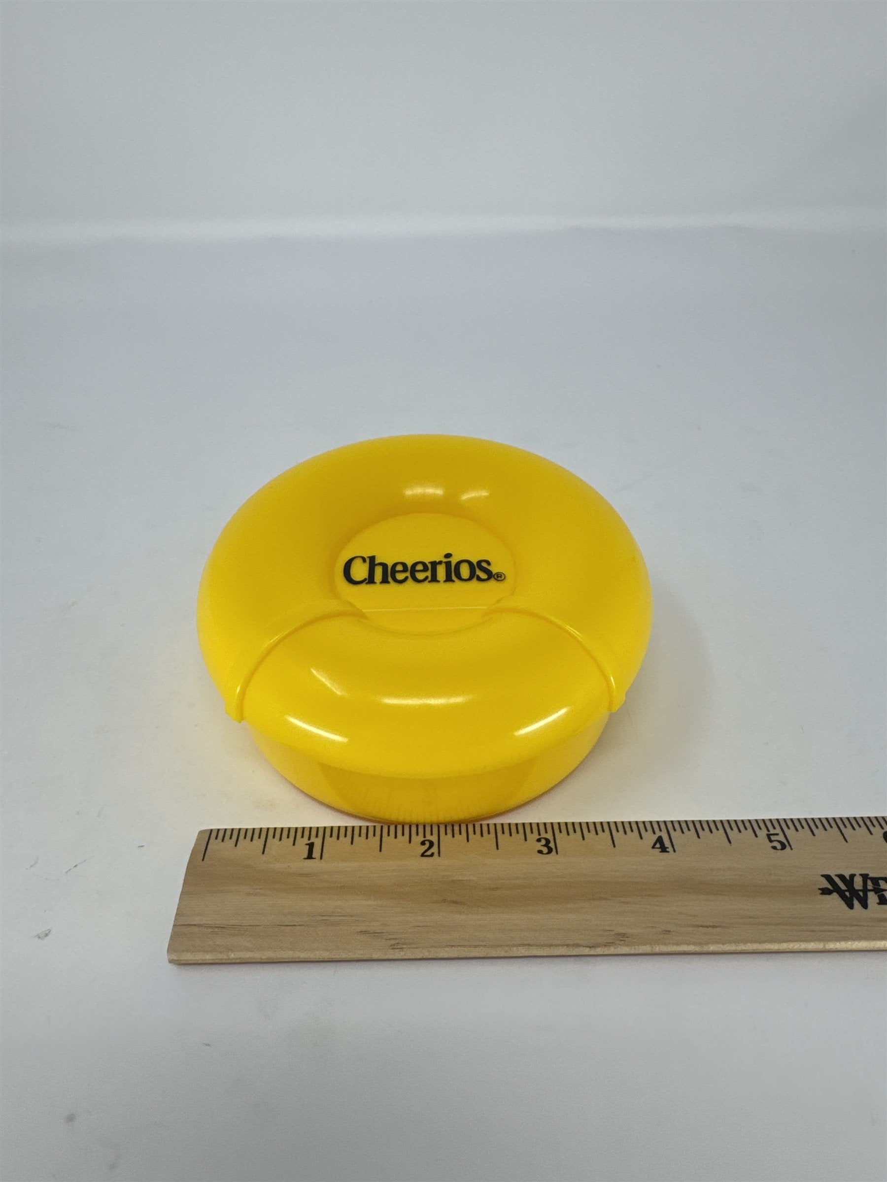 Vintage Cheerios Cereal Container General Mills Plastic Storage Flip Top 1990s