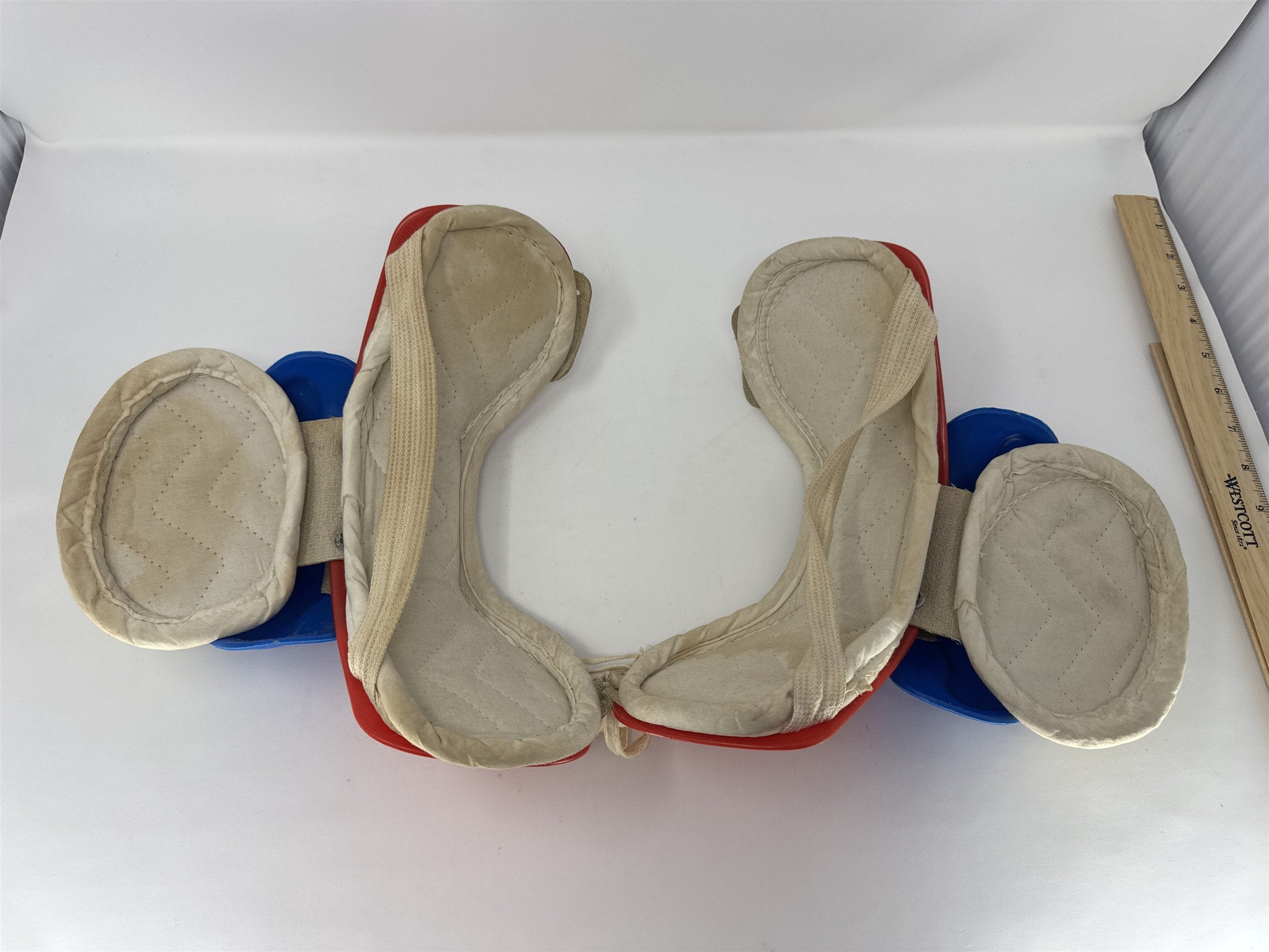 Vintage 1960s Youth Toy Football Shoulder Pads Child Costume Play Set Retro