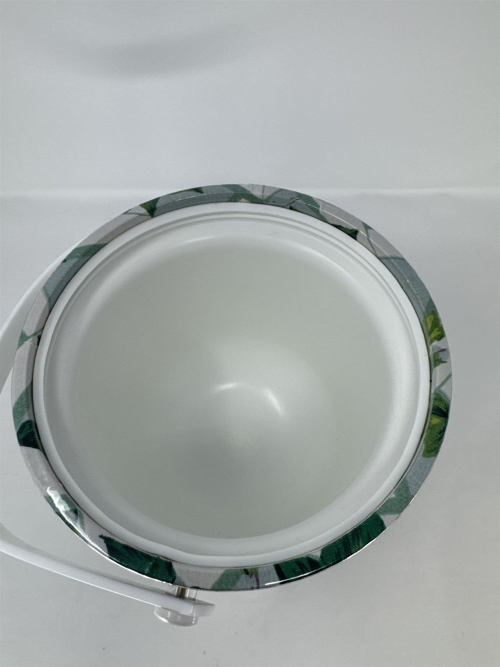 Vintage Kraftware Insulated Ice Bucket Floral Pattern Mid Century Barware