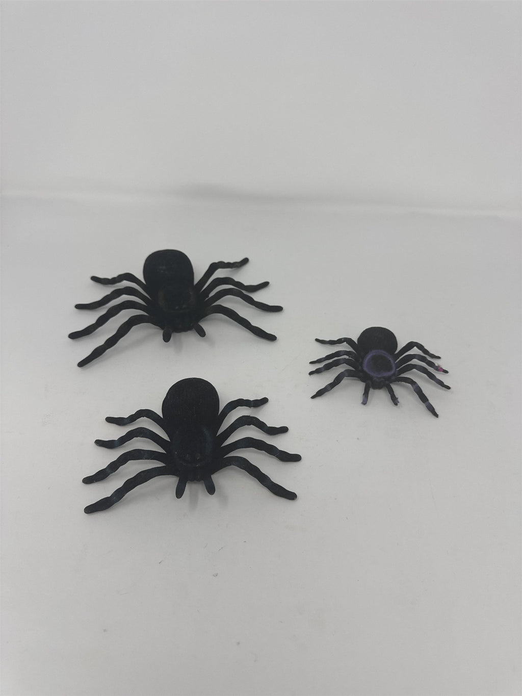 Lot 3 Vintage Halloween Spider Props Realistic Faux Arachnid Haunted House