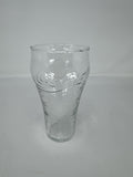 Vintage Coca Cola Coke Glass Hammered Pebbled Textured Clear Soda Fountain 6"