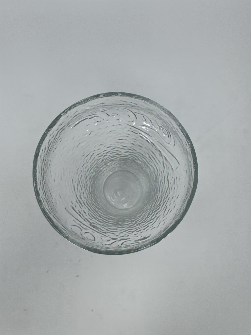 Vintage Coca Cola Coke Glass Hammered Pebbled Textured Clear Soda Fountain 6"