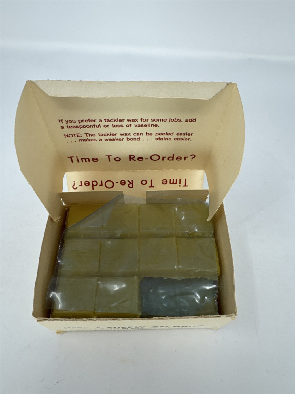 Lectro-Stik Wax Vintage High Temperature Bonding Wax for Lectro-Stik Waxers