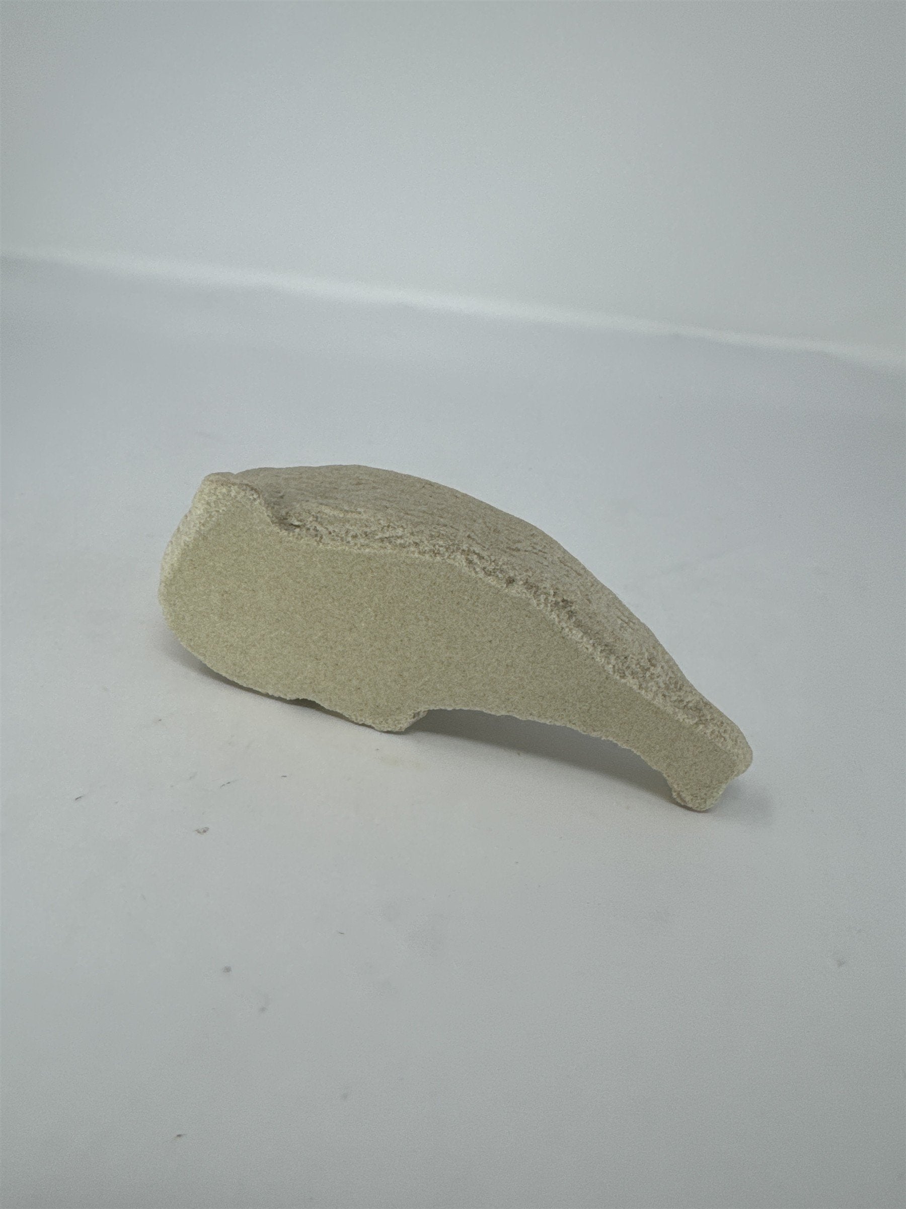 Vintage Sandstone Baby Seal Figurine 6" Textured Stone Look Sea Life Decor Vtg