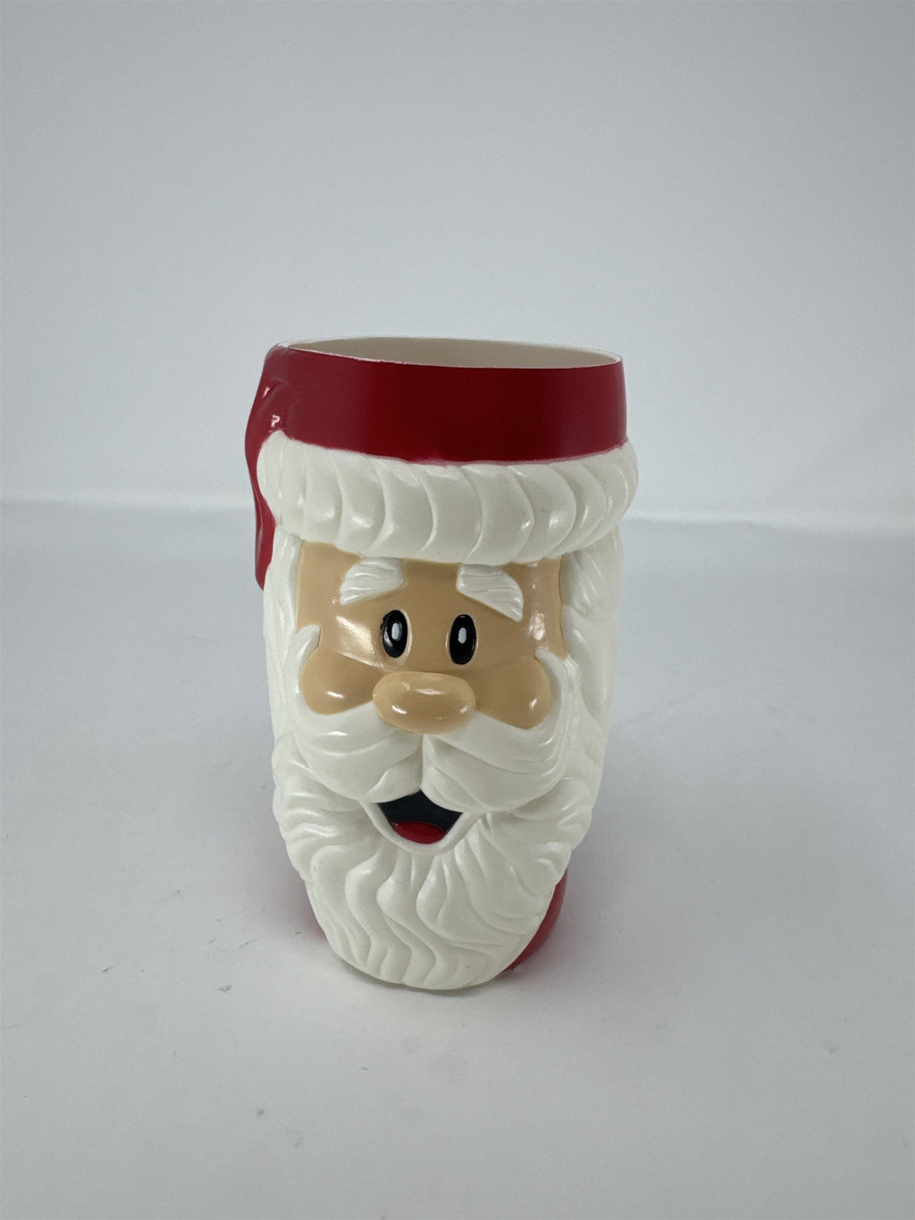 Greenbrier Santa Claus Plastic Cup 24oz Large 3D Molded Mug Holiday Party Decor