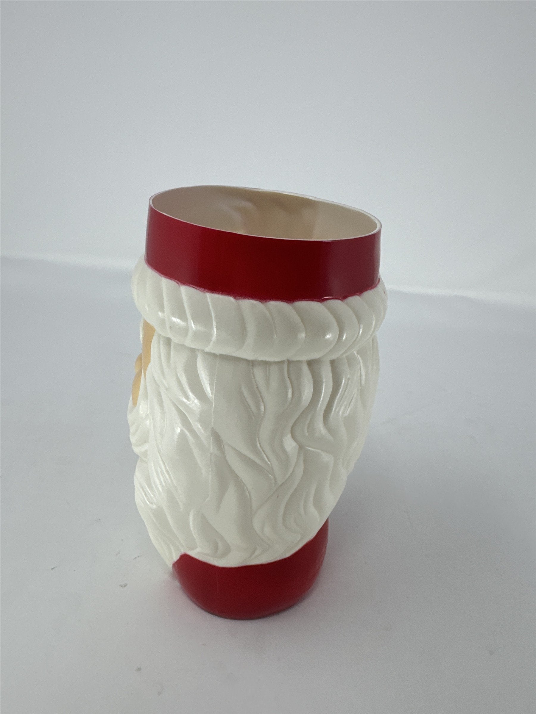 Greenbrier Santa Claus Plastic Cup 24oz Large 3D Molded Mug Holiday Party Decor
