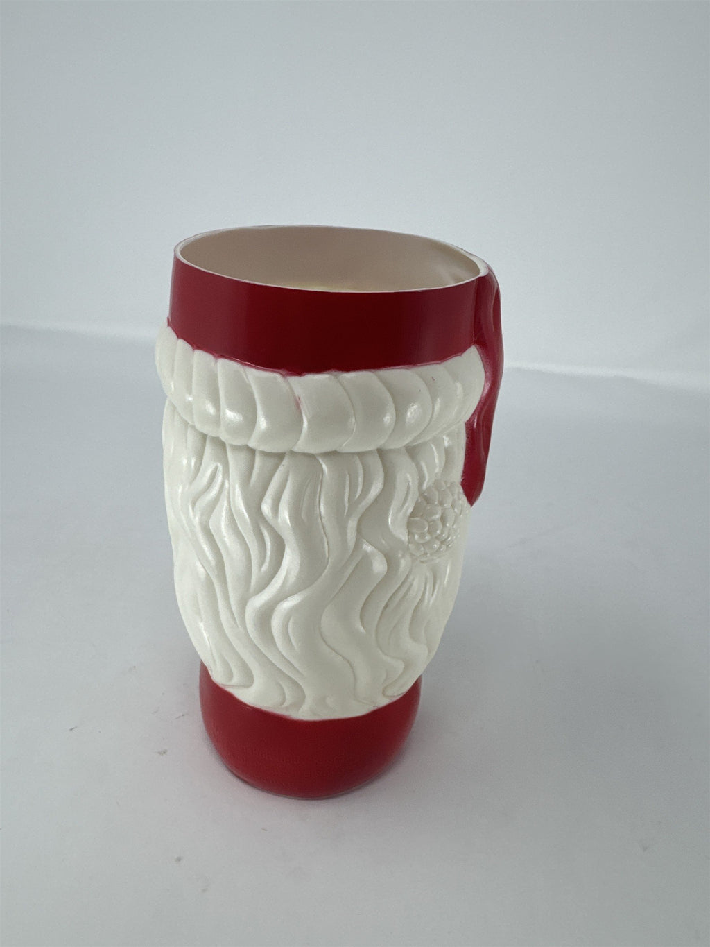 Greenbrier Santa Claus Plastic Cup 24oz Large 3D Molded Mug Holiday Party Decor