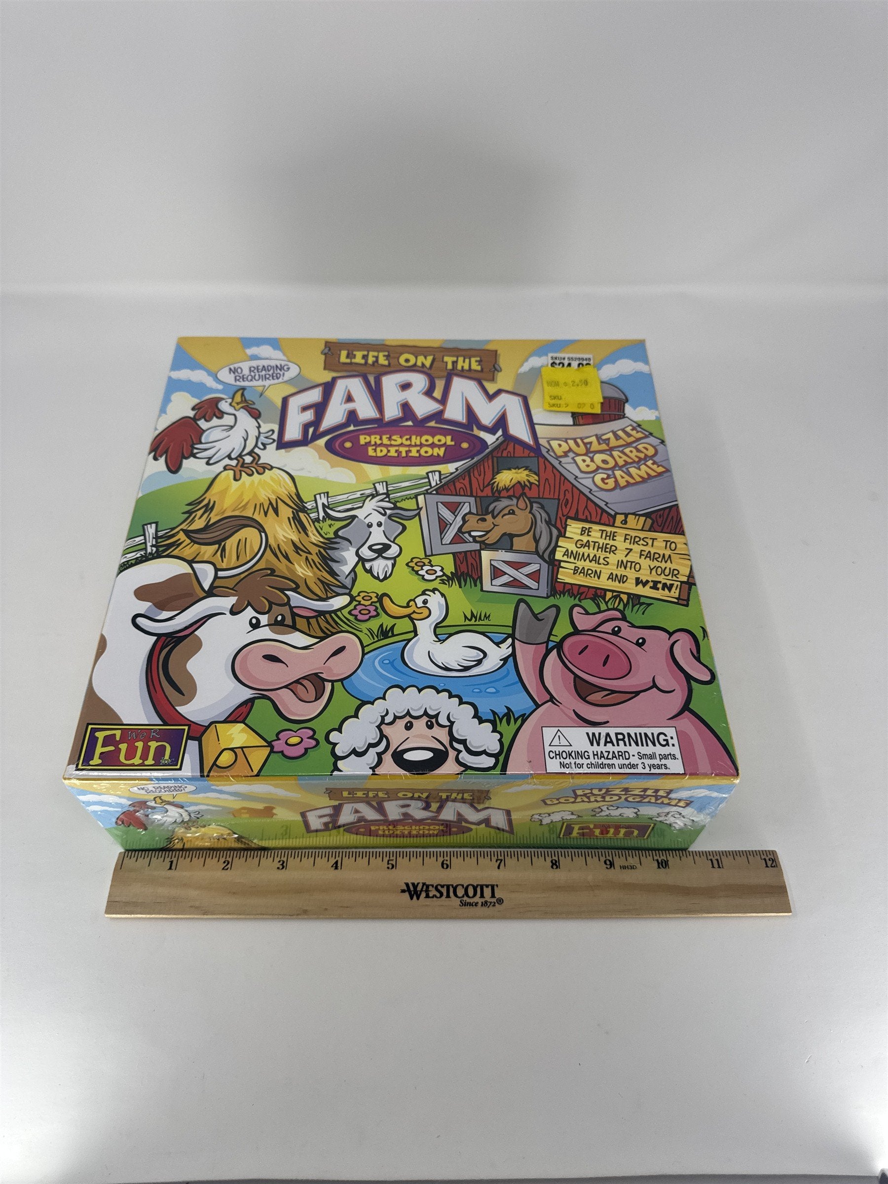 Life on the Farm Preschool Edition Puzzle Board Game 2011 No Reading Required