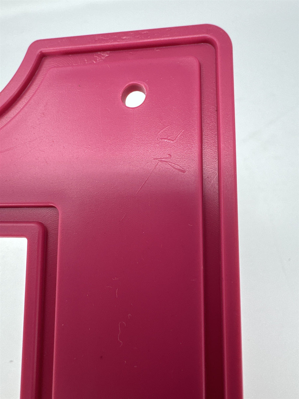 Stookey's Bar-B-Que Nanticoke PA Vintage Promo Ice Scraper Neon Pink Number 1