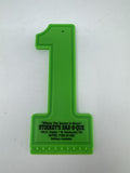 Stookey's Bar-B-Que Nanticoke PA Vintage Promo Ice Scraper Neon Green Number 1