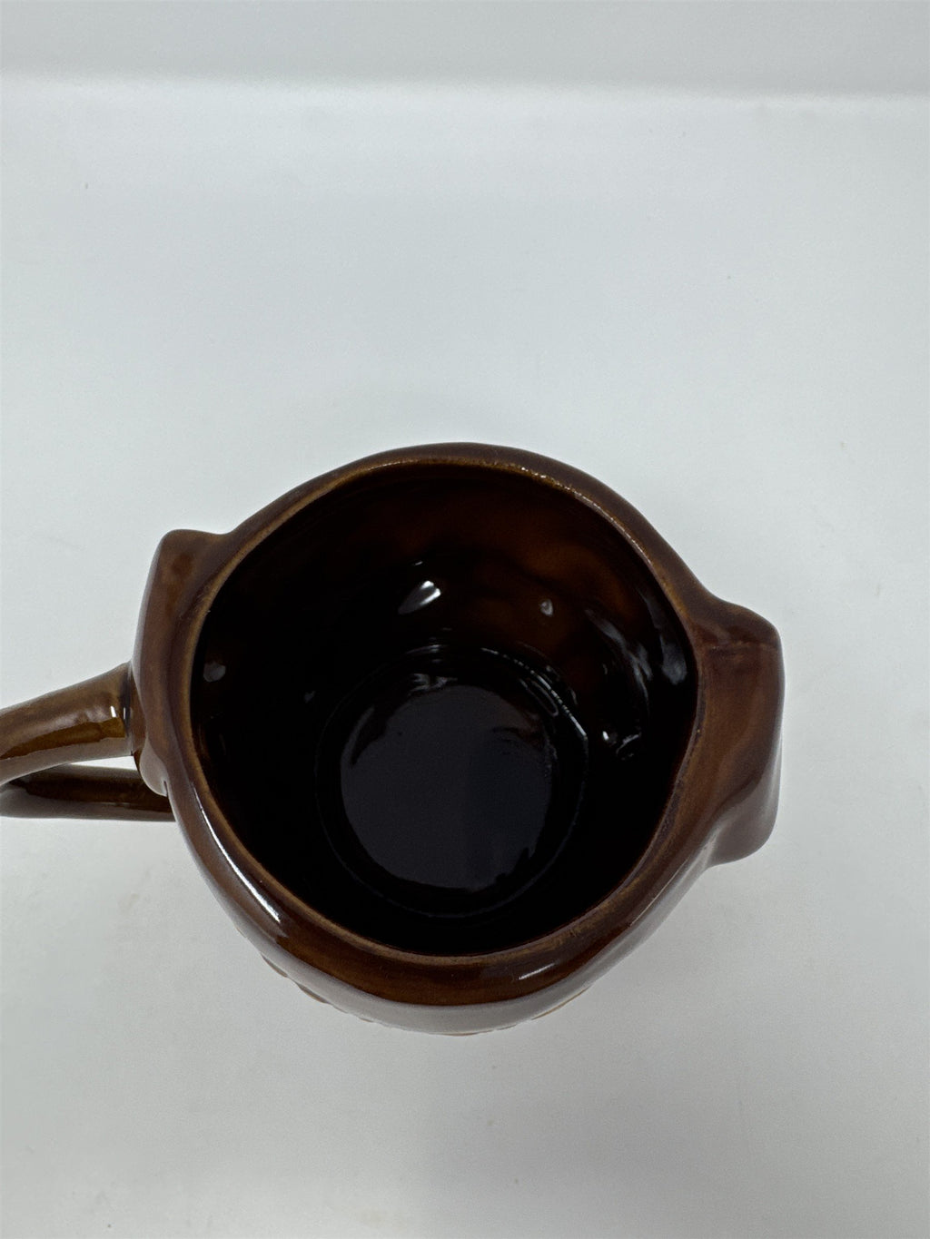Boston Warehouse Chocolate Lab Dog Mug 18oz 3D Sculpted Ceramic Bone Woof Brown