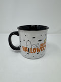 Peanuts Gibson Happy Halloween Mug Snoopy Woodstock Bats Campfire Coffee Cup