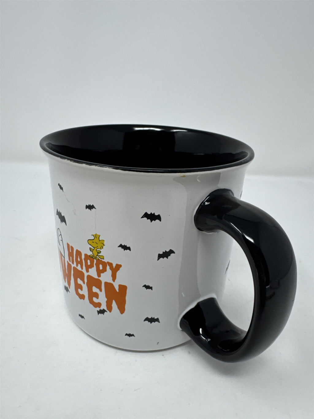 Peanuts Gibson Happy Halloween Mug Snoopy Woodstock Bats Campfire Coffee Cup