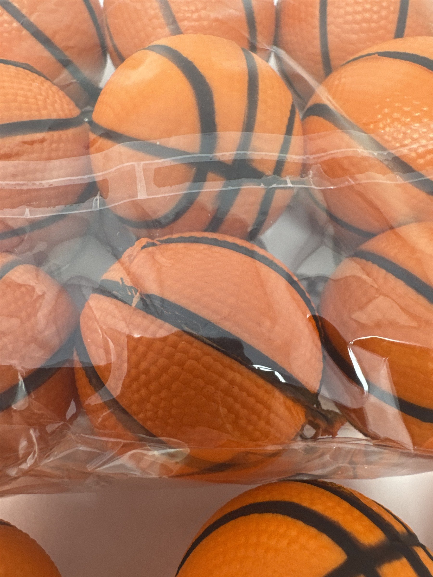 Lot 15 Mini Basketball Keychains Foam Stress Ball Sports Party Favors Prizes