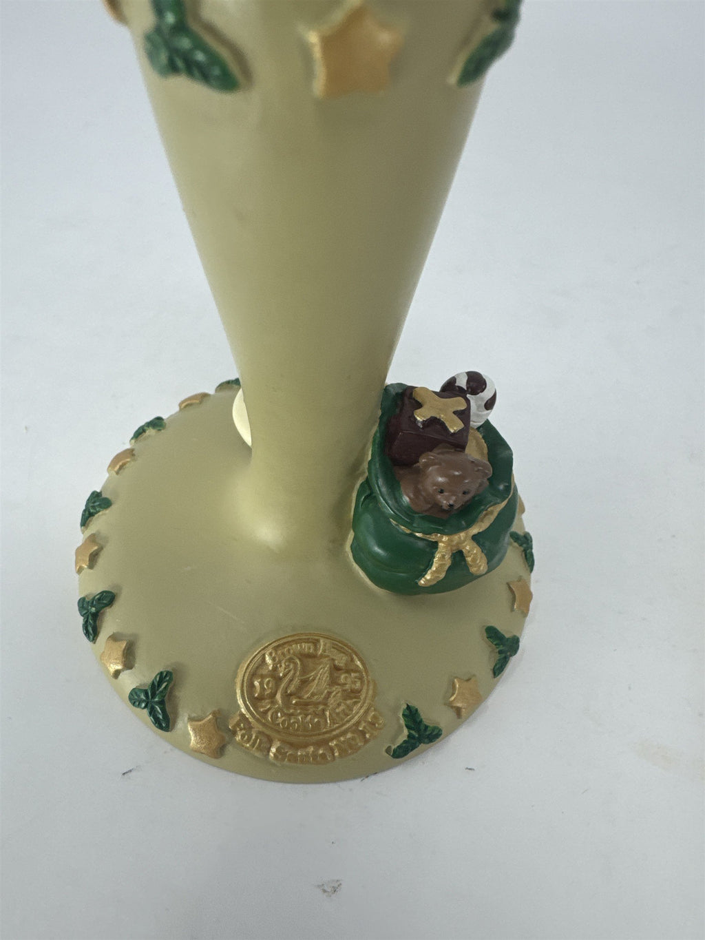 Vtg 1995 Brown Bag Cookie Art Folk Santa No 12 Clay Mold Stamp Press USA