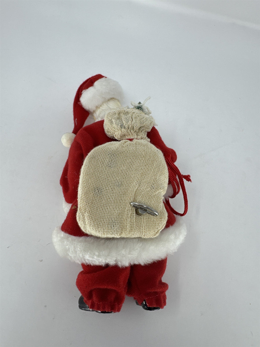 Vtg Musical Santa Claus Figurine Wind Up Santa Claus Is Coming To Town Blow Mold