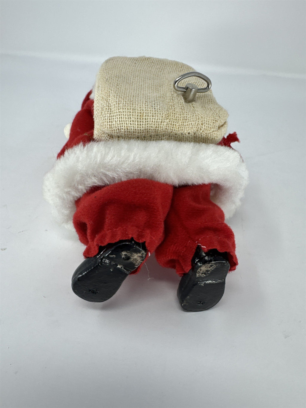 Vtg Musical Santa Claus Figurine Wind Up Santa Claus Is Coming To Town Blow Mold