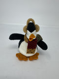Vintage Penguin Beanie Ornament Boiled Wool Felt Earmuffs Scarf