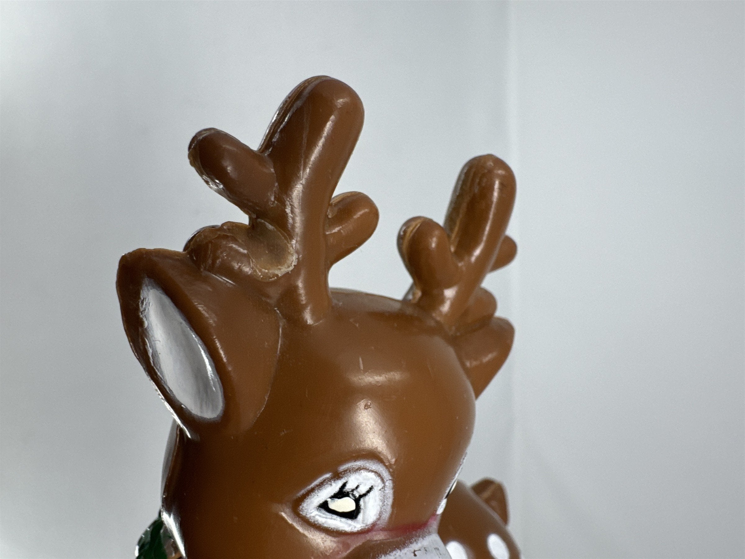 Retro Reindeer Stocking Hanger Plastic Figure Mantel Decor Shelf Sitter