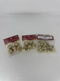 Vtg Gold Jingle Bells Lot 3 Packs Holiday Time Fibre Craft Various Sizes Vintage