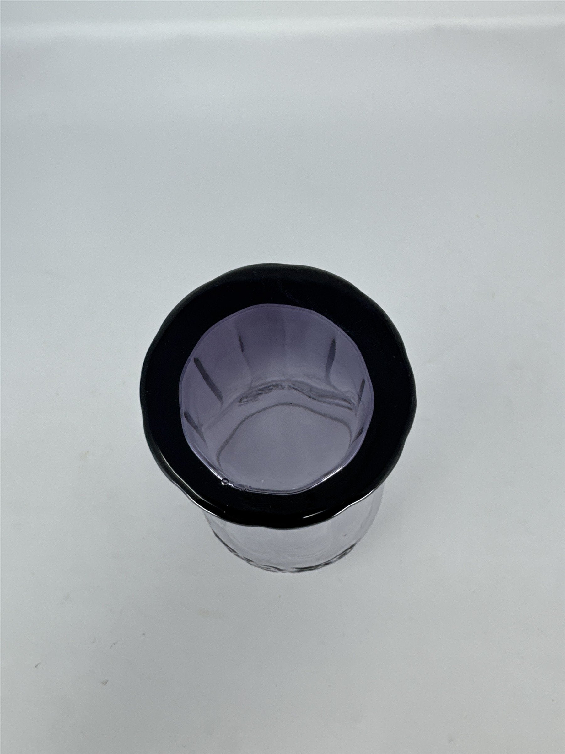 Coca Cola Coke Purple Glass 6" Tall Drinking Glass McDonalds Promo Vintage