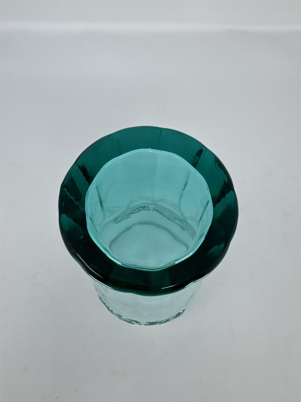 Coca Cola Coke Blue Glass 6" Tall Drinking Glass McDonalds Promo Vintage