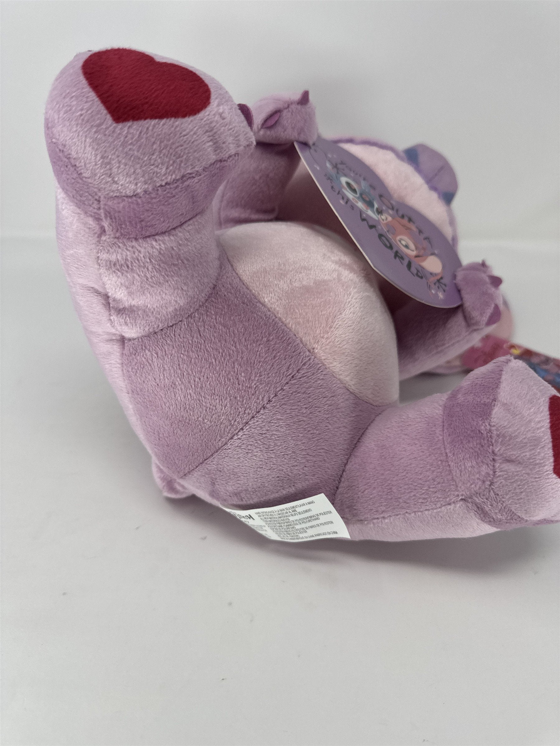 Disney Stitch Angel Valentine's Day Plush Love Heart Stuffed Animal