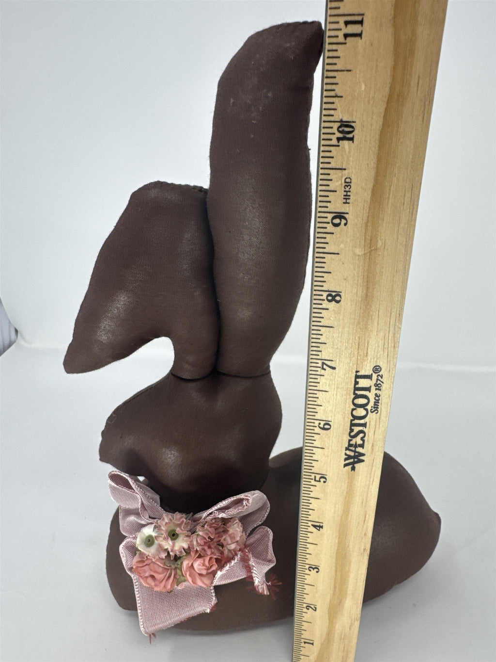 Overly-Raker Inc Chocolate Brown Plush Bunny Rabbit Primitive Folk Art PA