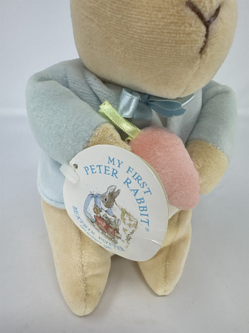 Eden My First Peter Rabbit Plush Beatrix Potter Blue Jacket Carrot Stuffed Toy