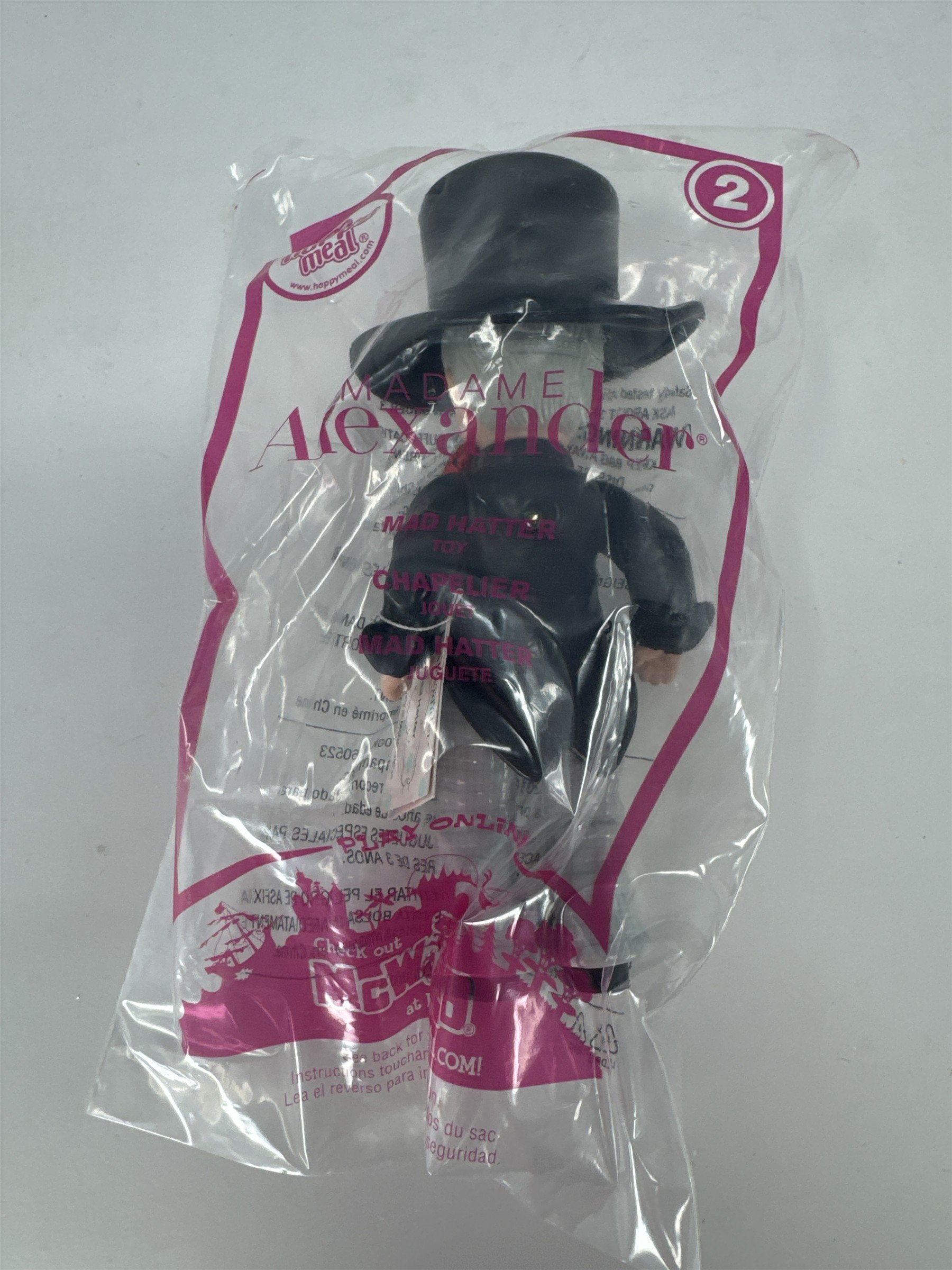 Madame Alexander McDonalds Happy Meal Toy Mad Hatter Doll #2 New Sealed