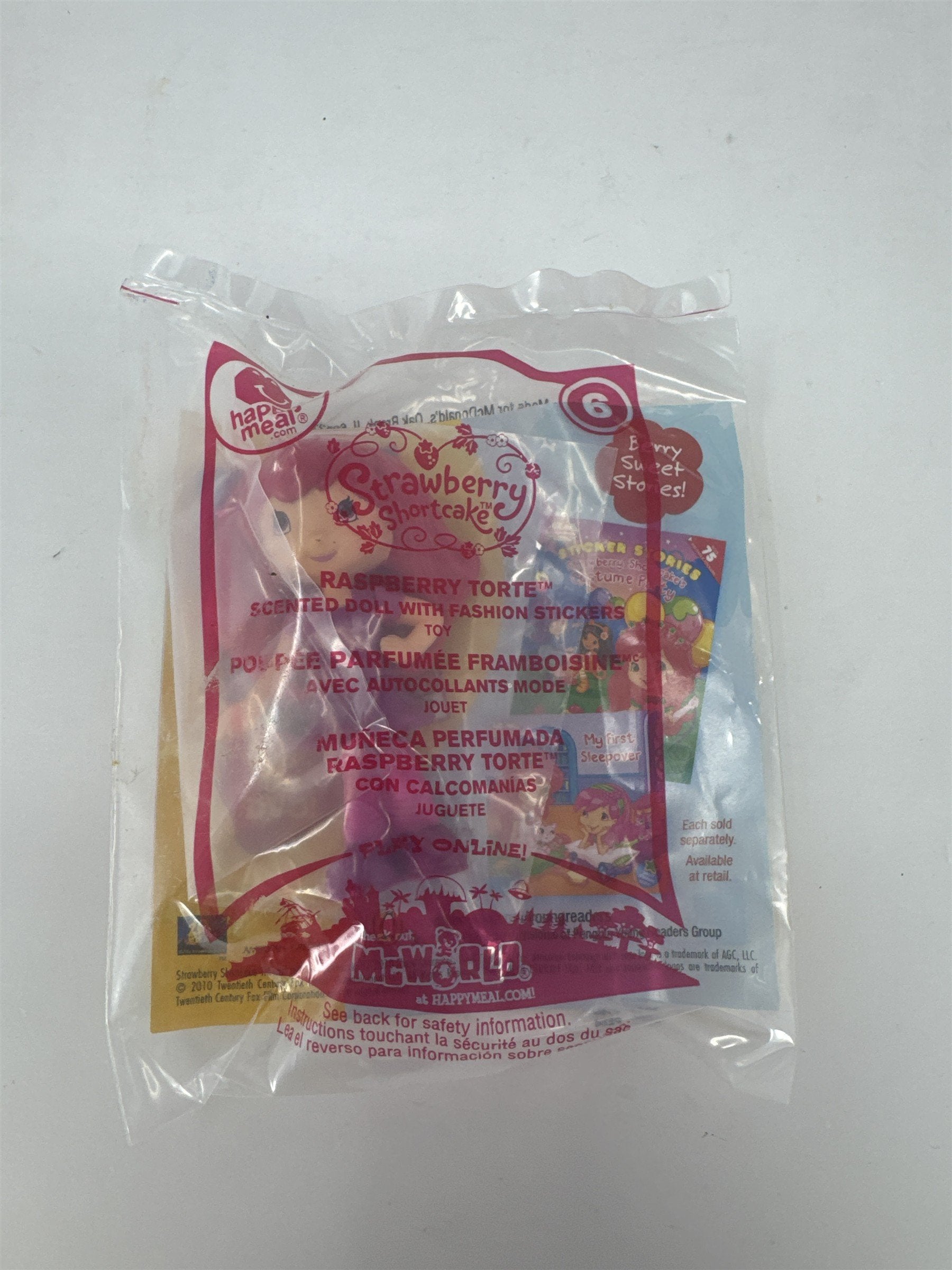 McDonalds Strawberry Shortcake Raspberry Torte Scented Doll #6 New Sealed