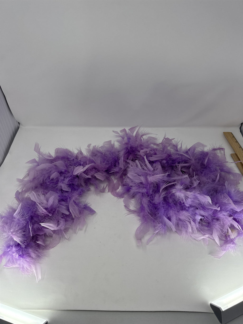 Vintage Purple Feather Boa 58" Long Costume Accessory Drag Queen Flapper Dress U