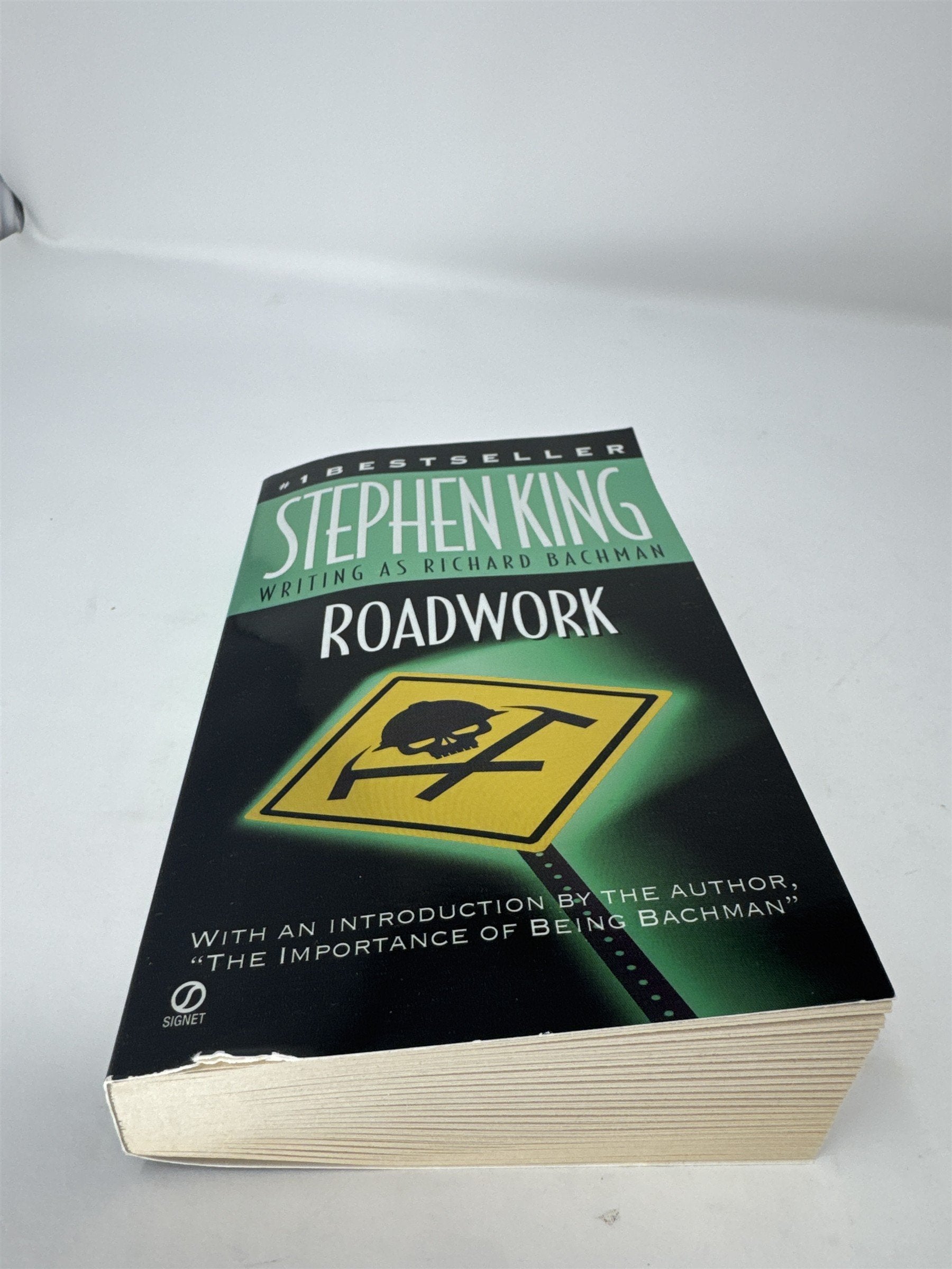 Stephen King Roadwork Richard Bachman Signet Vintage Paperback Horror Book