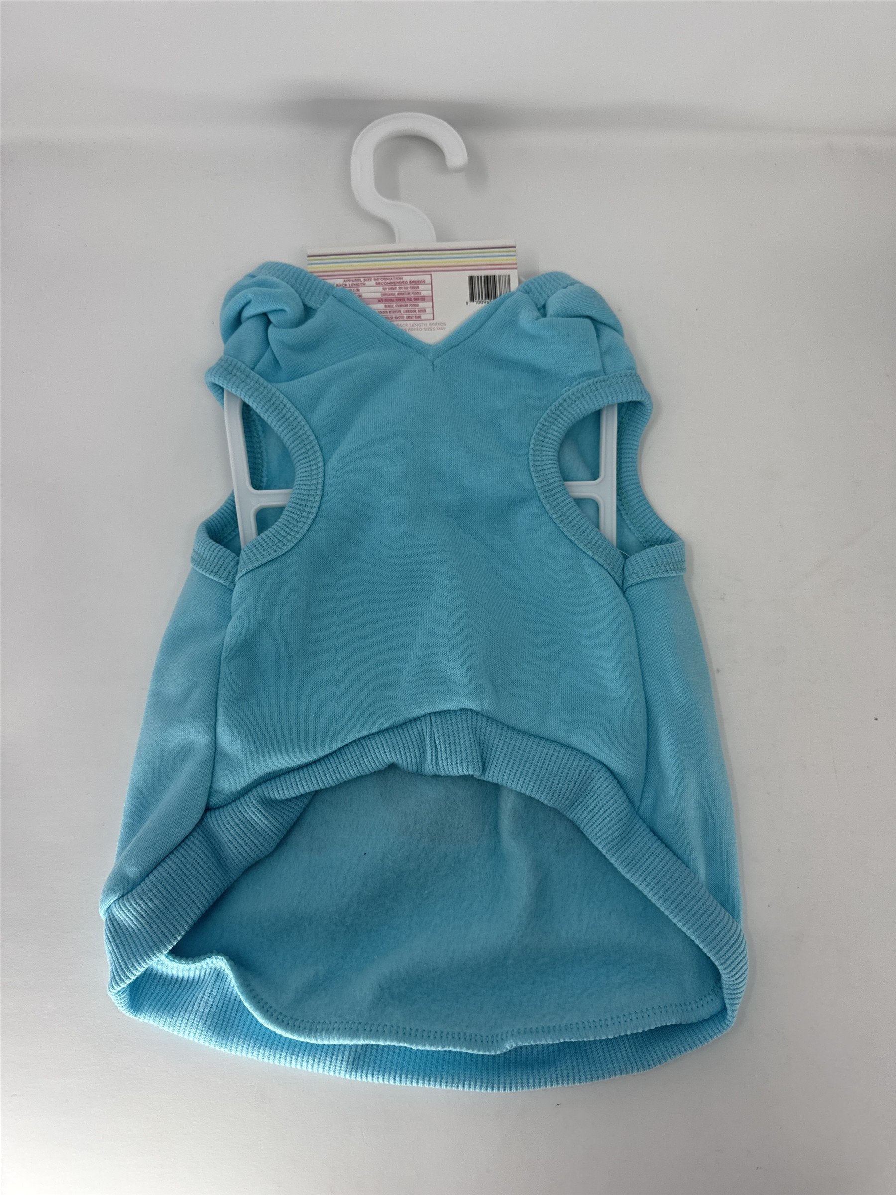 Justice Sport Dog Hoodie Size Small Turquoise Fleece Always Good Vibes Yin Yang