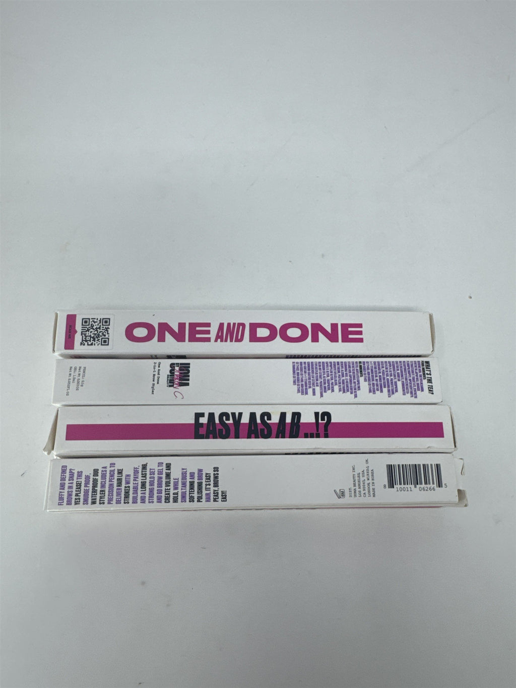 Lot of 4 UOMA Beauty One and Done 2-in-1 Eyebrow Styler Shade 01 Waterproof