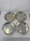 Lot of 4x Vtg K.C.C.O. Aluminum Pie Plates 9" Perforated Metal Baking Tins